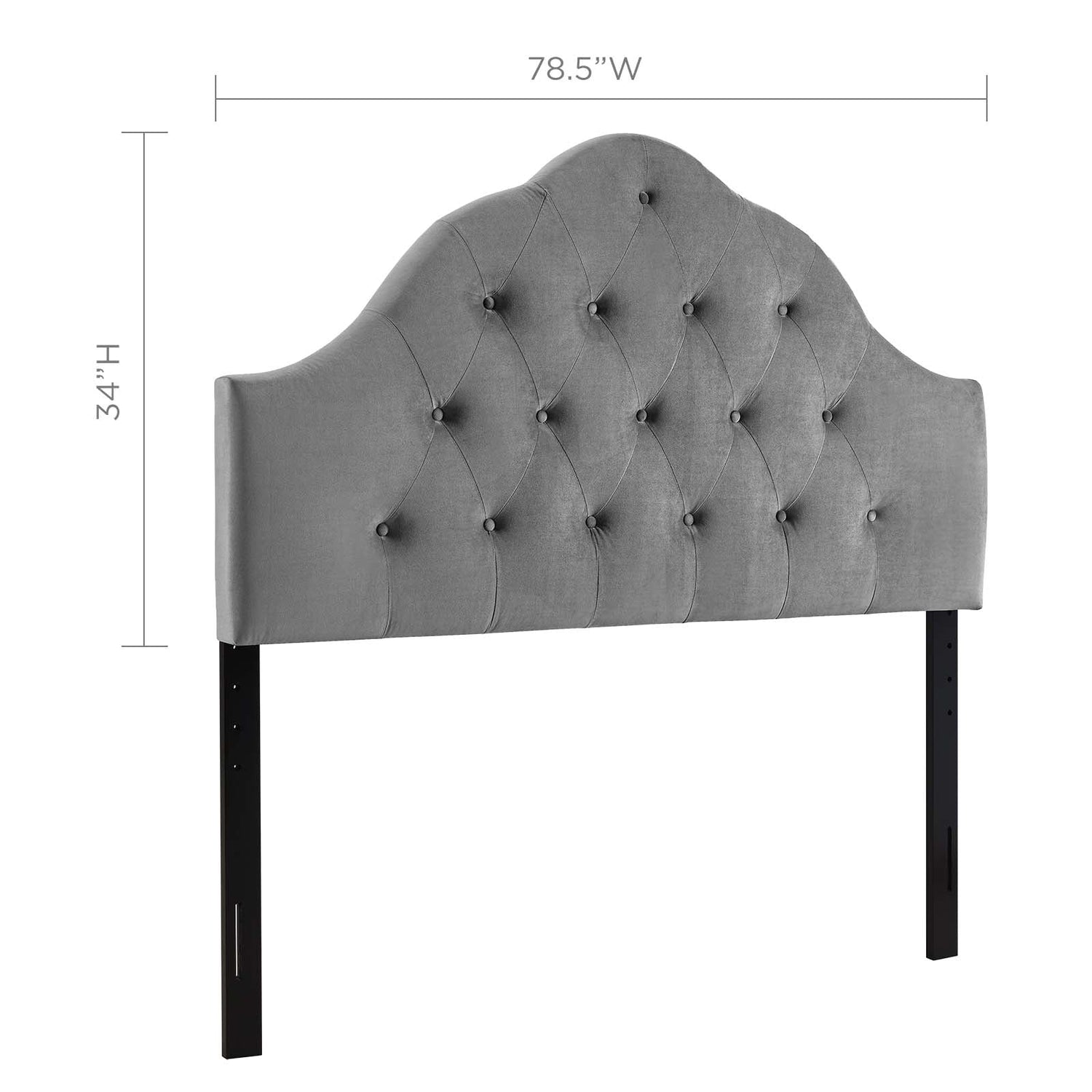 Sovereign Diamond Tufted Performance Velvet Headboard By HouseBean