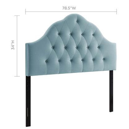 Sovereign Diamond Tufted Performance Velvet Headboard By HouseBean