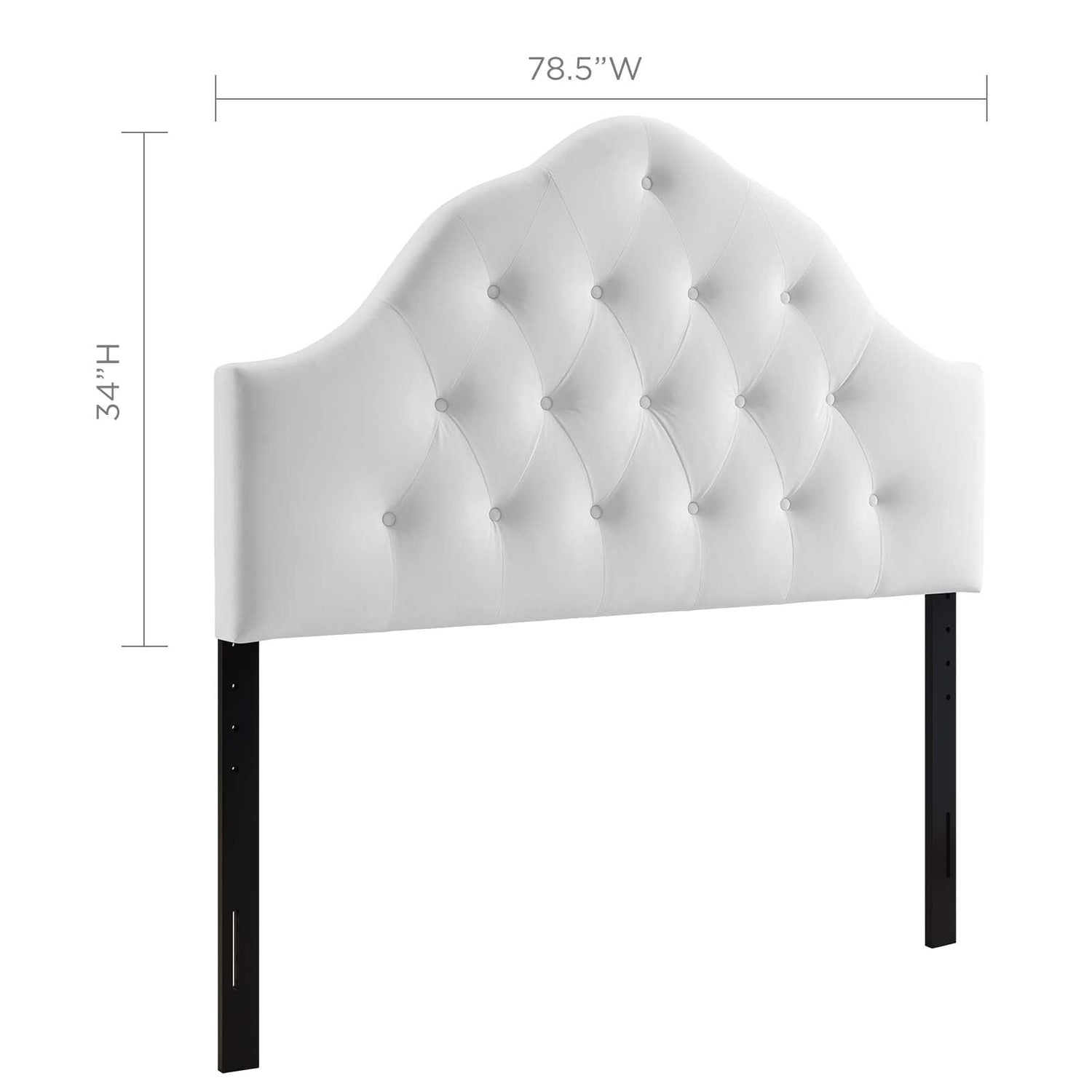 Sovereign Diamond Tufted Performance Velvet Headboard By HouseBean