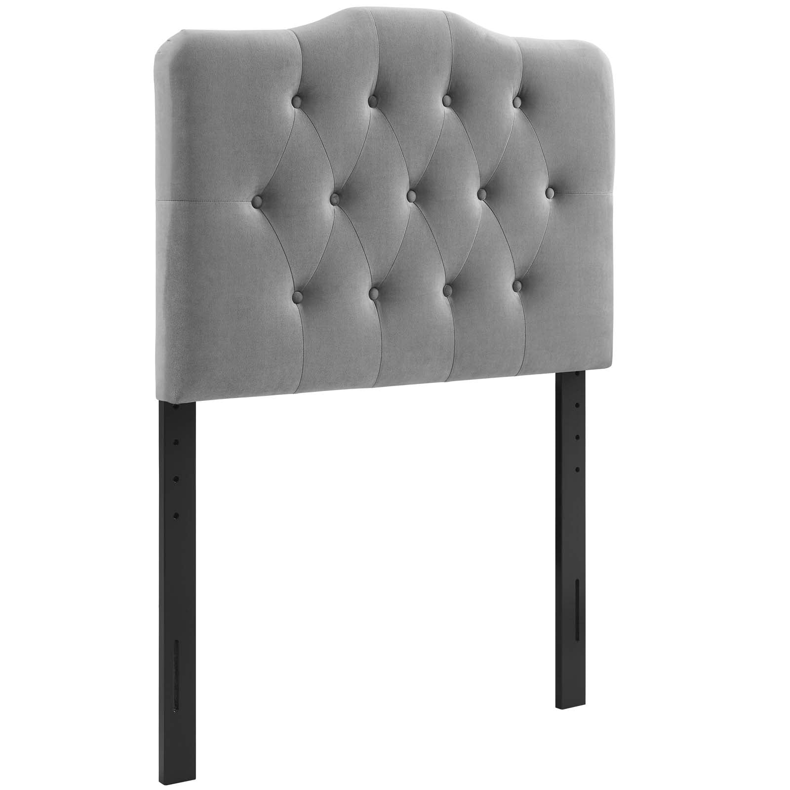 Annabel Diamond Tufted Performance Velvet Headboard By HouseBean