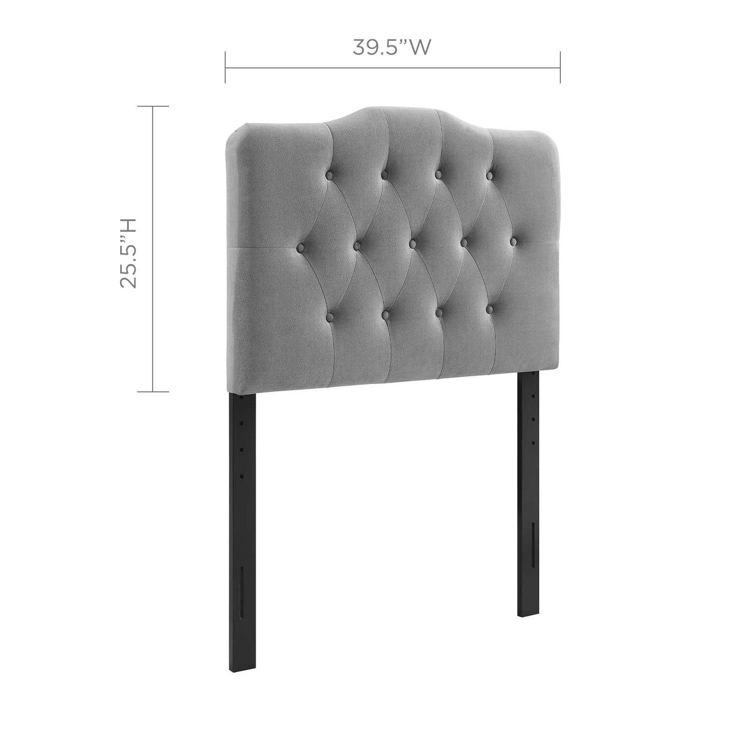 Annabel Diamond Tufted Performance Velvet Headboard By HouseBean