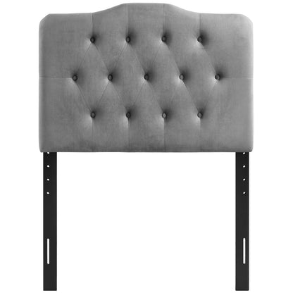 Annabel Diamond Tufted Performance Velvet Headboard By HouseBean