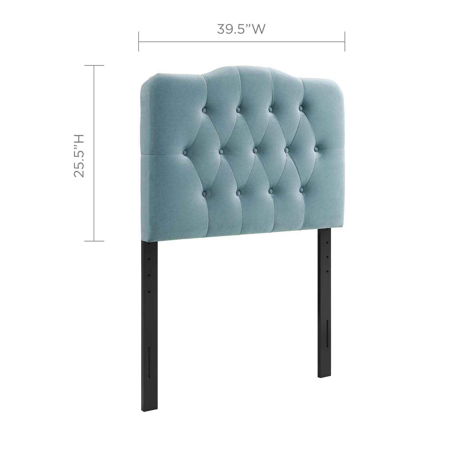 Annabel Diamond Tufted Performance Velvet Headboard By HouseBean