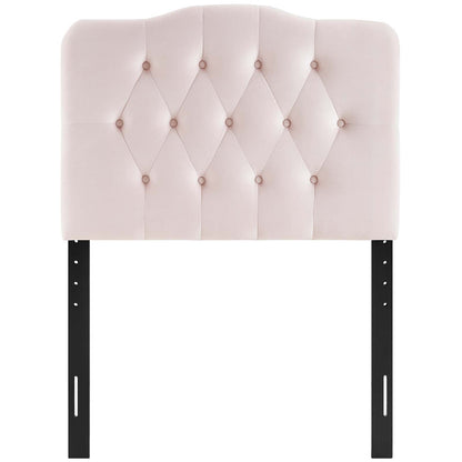 Annabel Diamond Tufted Performance Velvet Headboard By HouseBean