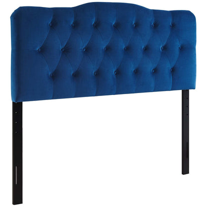 Annabel Diamond Tufted Performance Velvet Headboard By HouseBean