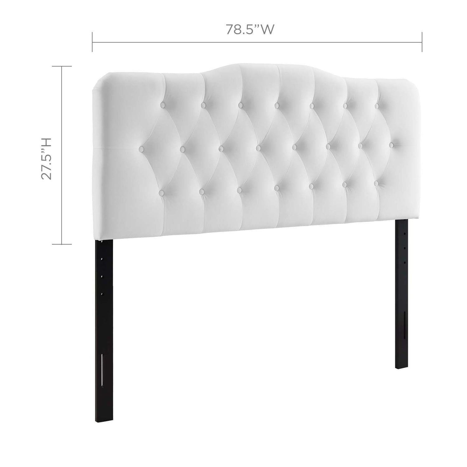 Annabel Diamond Tufted Performance Velvet Headboard By HouseBean