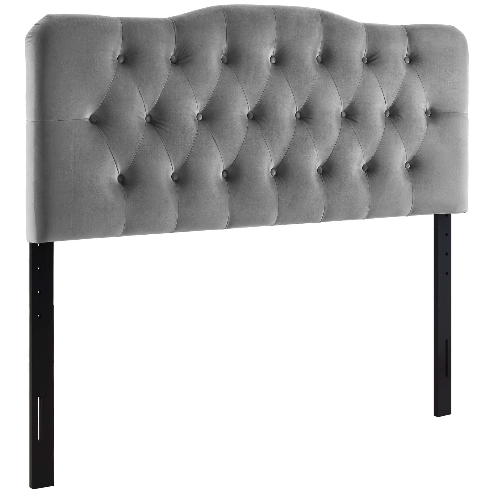 Annabel Diamond Tufted Performance Velvet Headboard By HouseBean