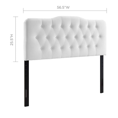 Annabel Diamond Tufted Performance Velvet Headboard By HouseBean