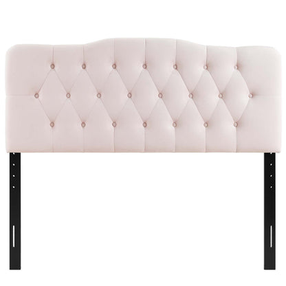 Annabel Diamond Tufted Performance Velvet Headboard By HouseBean