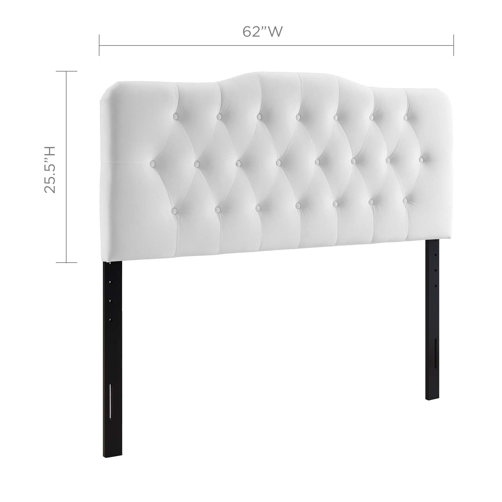 Annabel Diamond Tufted Performance Velvet Headboard By HouseBean