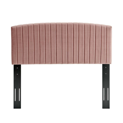 Alessi Performance Velvet Platform Bed With Black Wood Legs by Modway