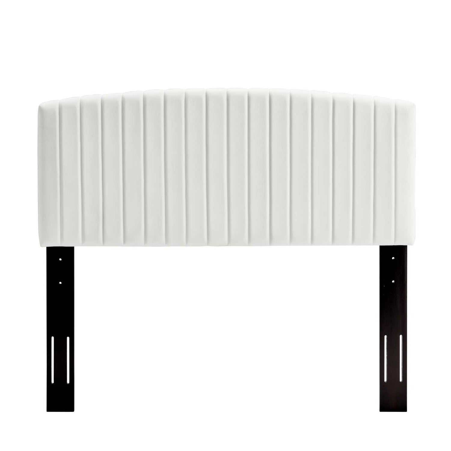Alessi Performance Velvet Platform Bed With Black Wood Legs by Modway