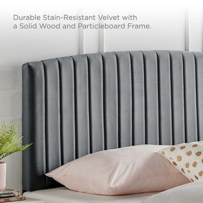 Rebecca Performance Velvet Headboard By HouseBean