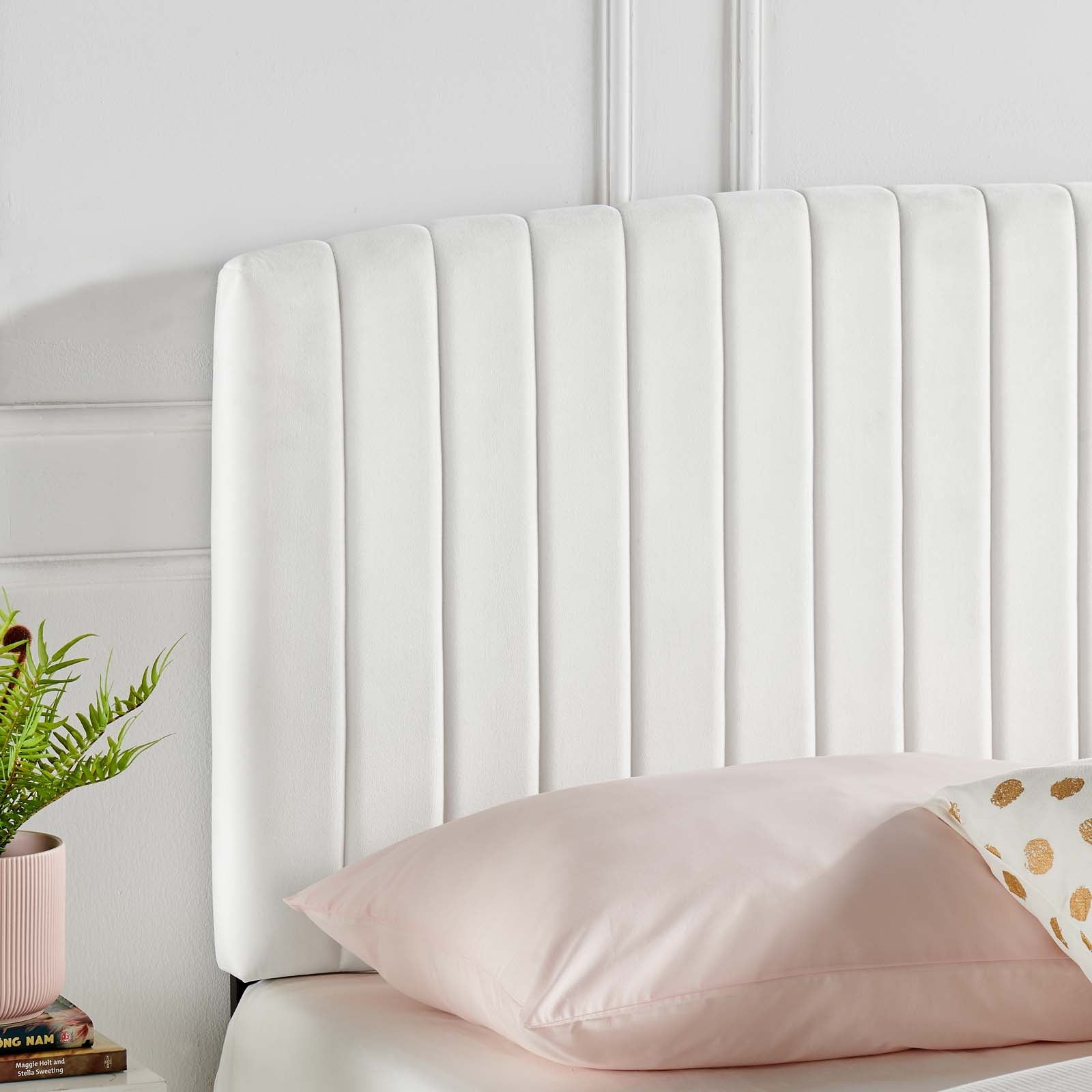 Rebecca Performance Velvet Headboard By HouseBean