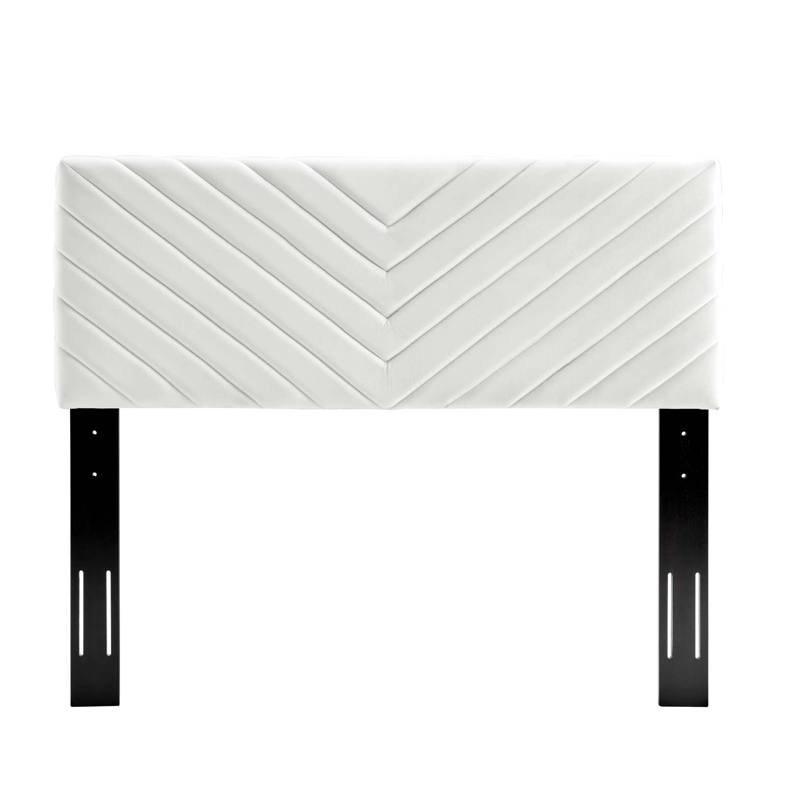 Alyson Angular Channel Tufted Performance Velvet Headboard By HouseBean