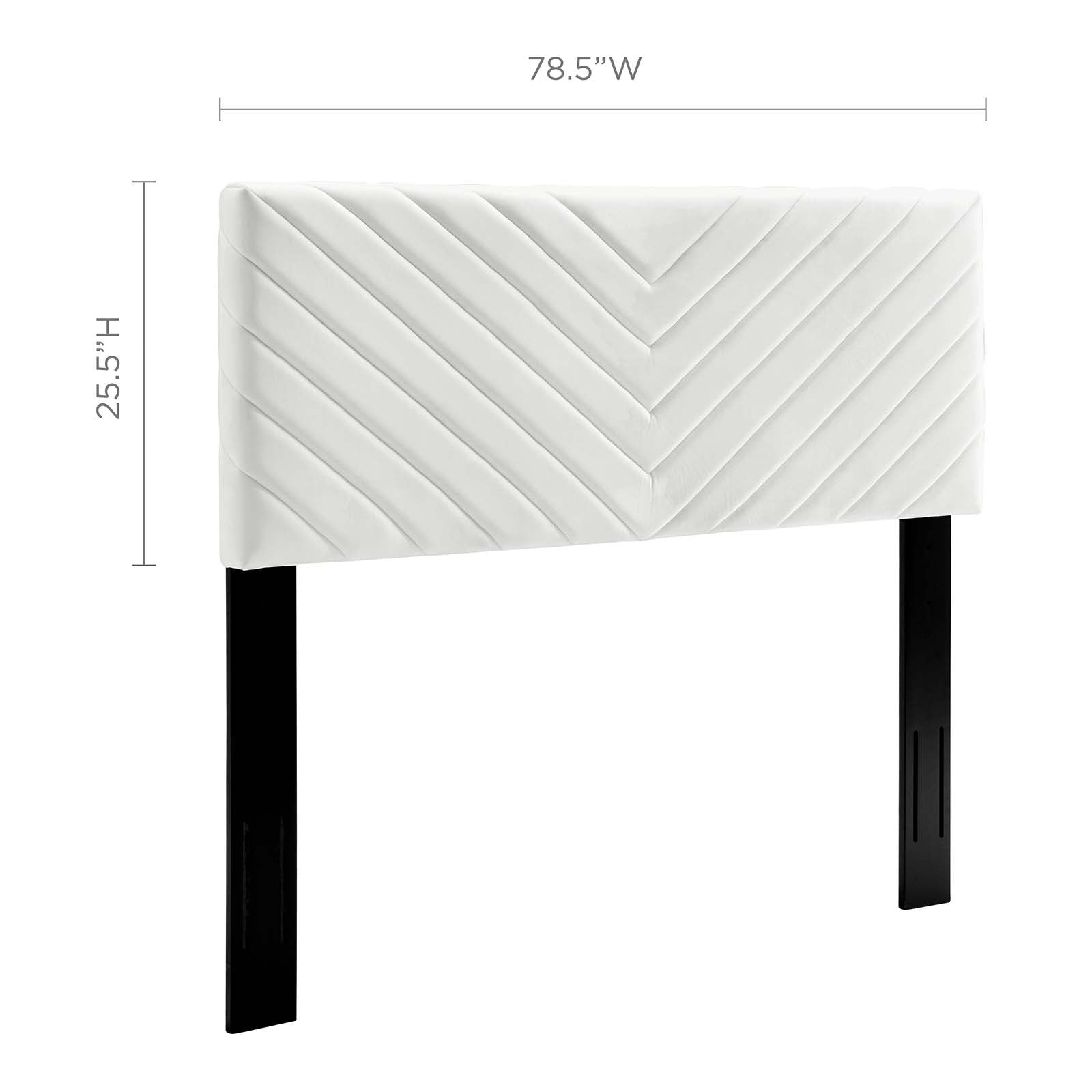 Alyson Angular Channel Tufted Performance Velvet Headboard By HouseBean