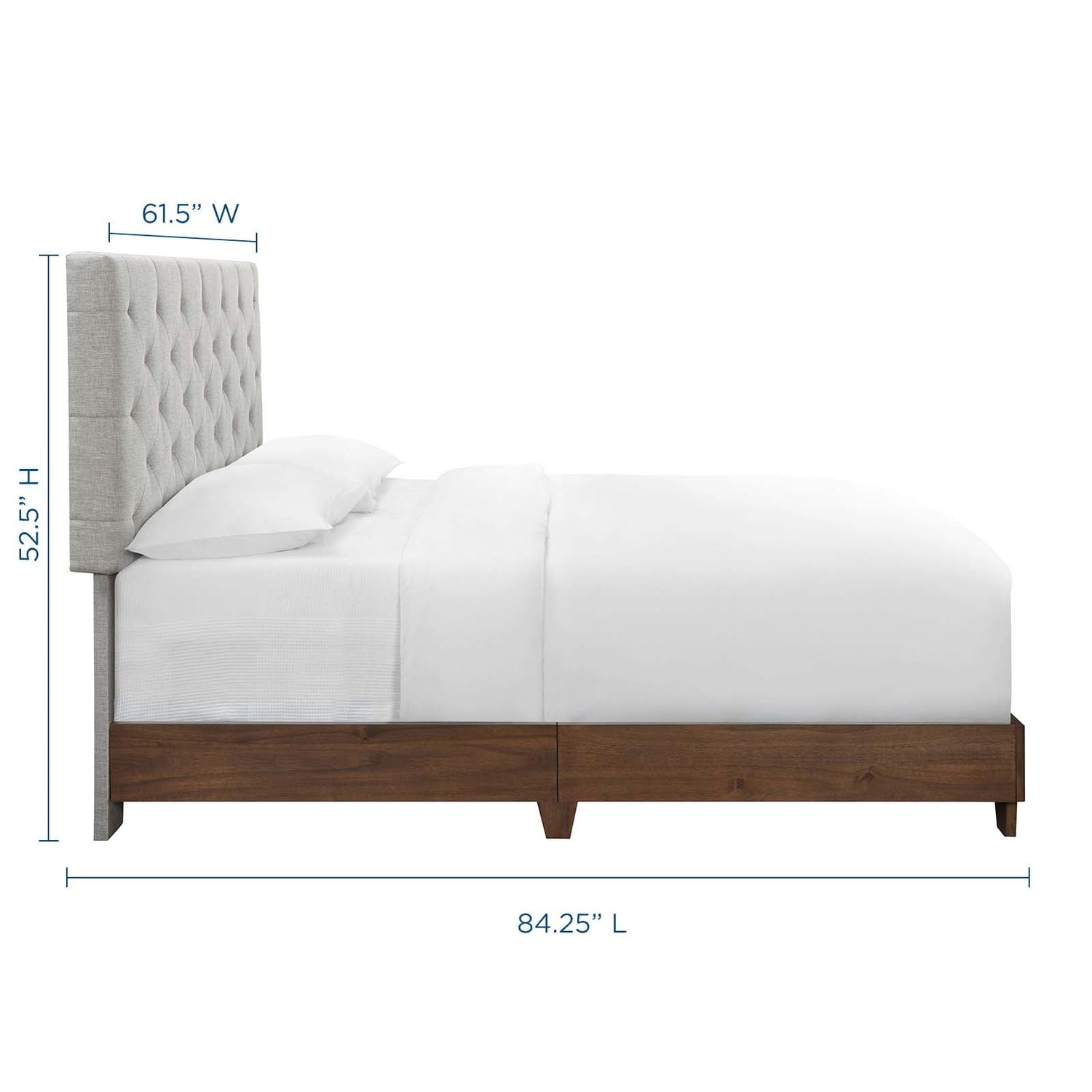 Rhiannon Diamond Tufted Upholstered Fabric Bed by Modway