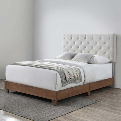 Rhiannon Diamond Tufted Upholstered Fabric Bed by Modway