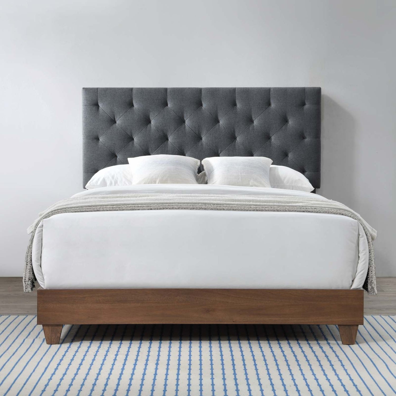 Rhiannon Diamond Tufted Upholstered Fabric Bed by Modway