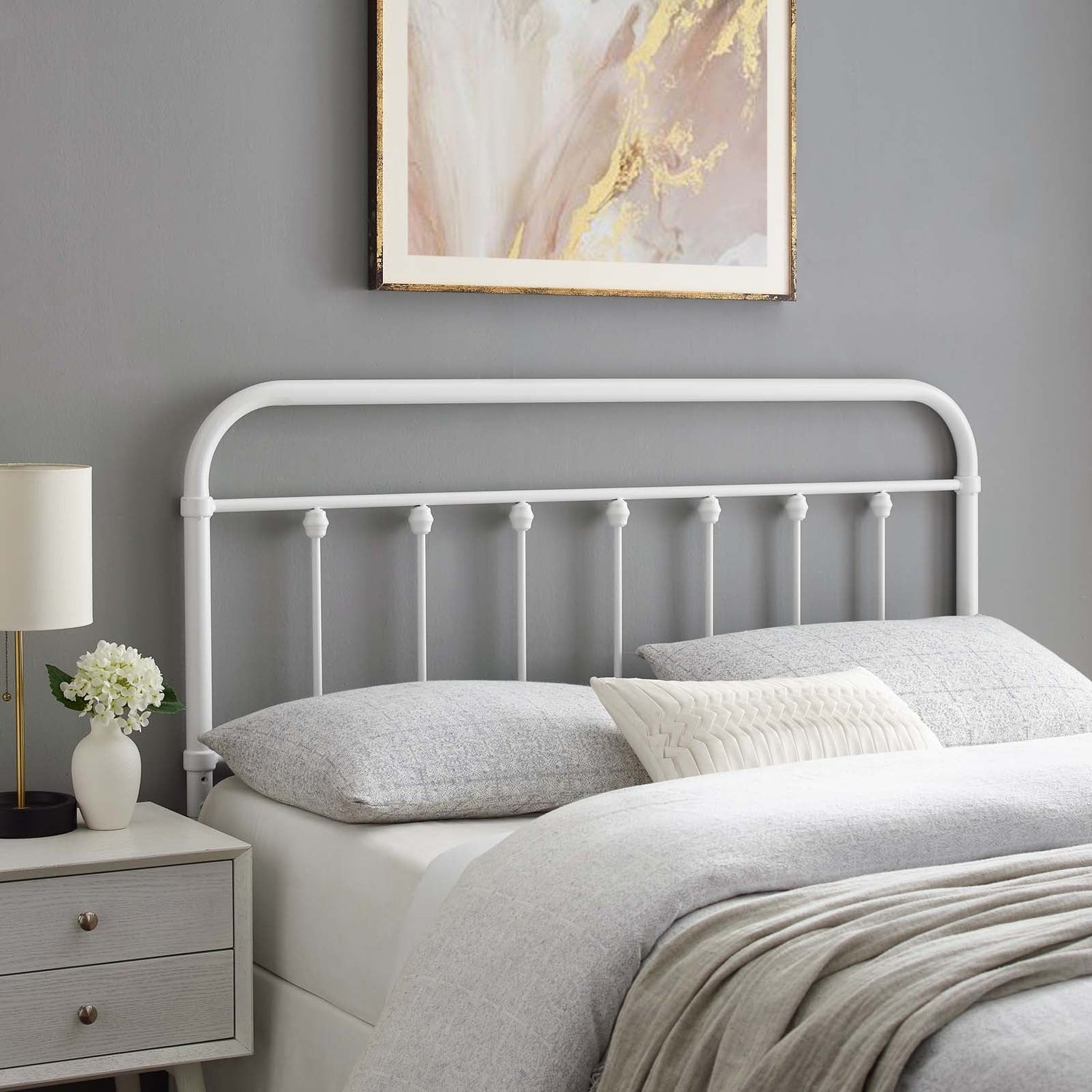 Sage Metal Headboard By HouseBean