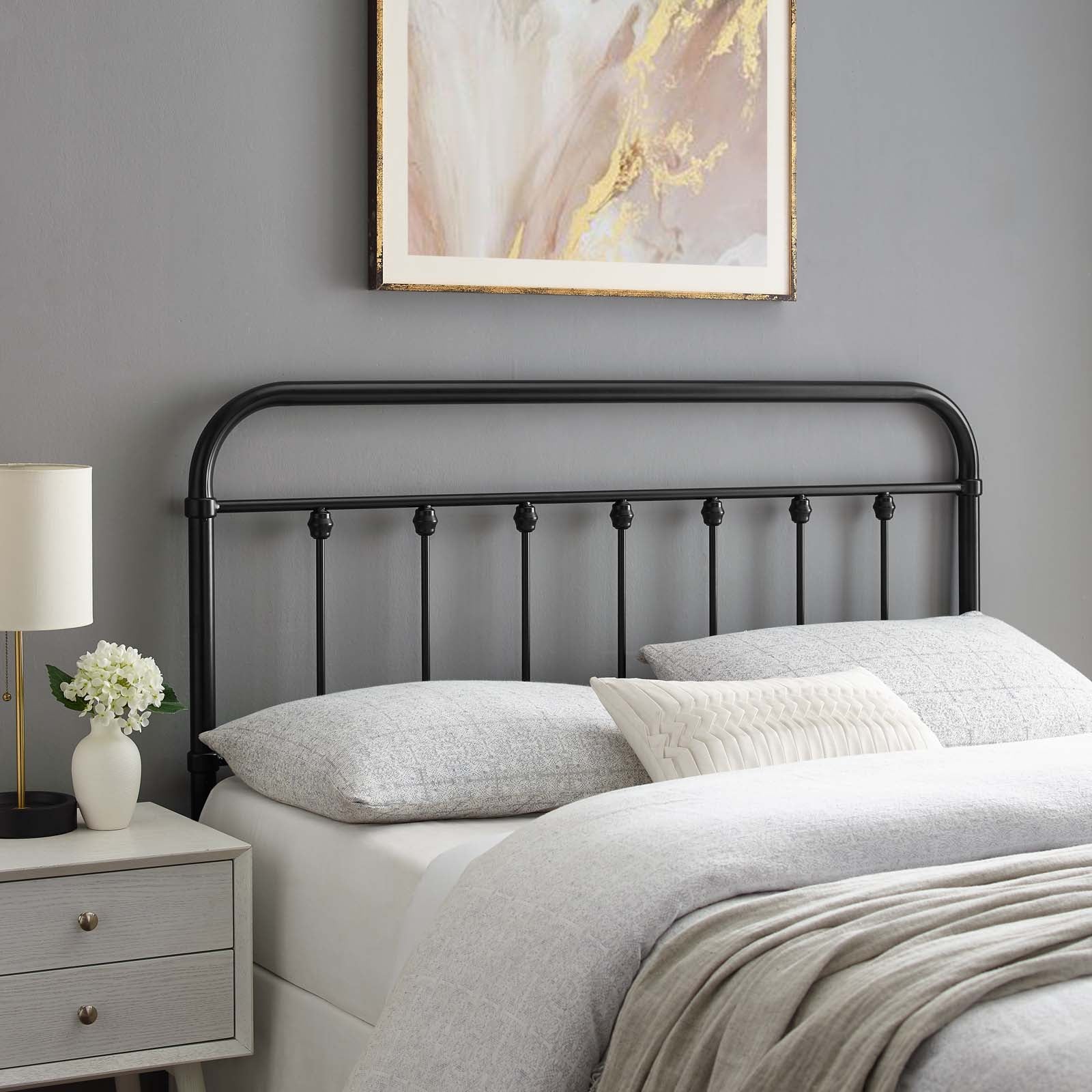 Sage Metal Headboard By HouseBean