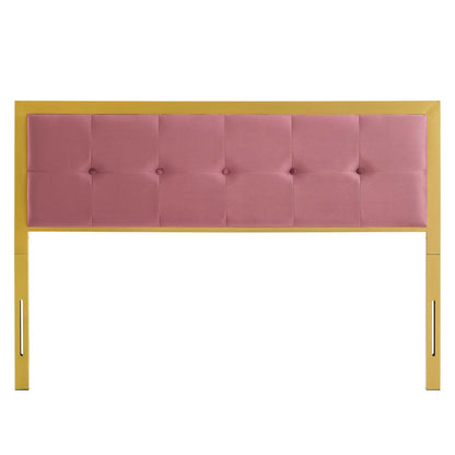 Teagan Tufted Performance Velvet Headboard By HouseBean