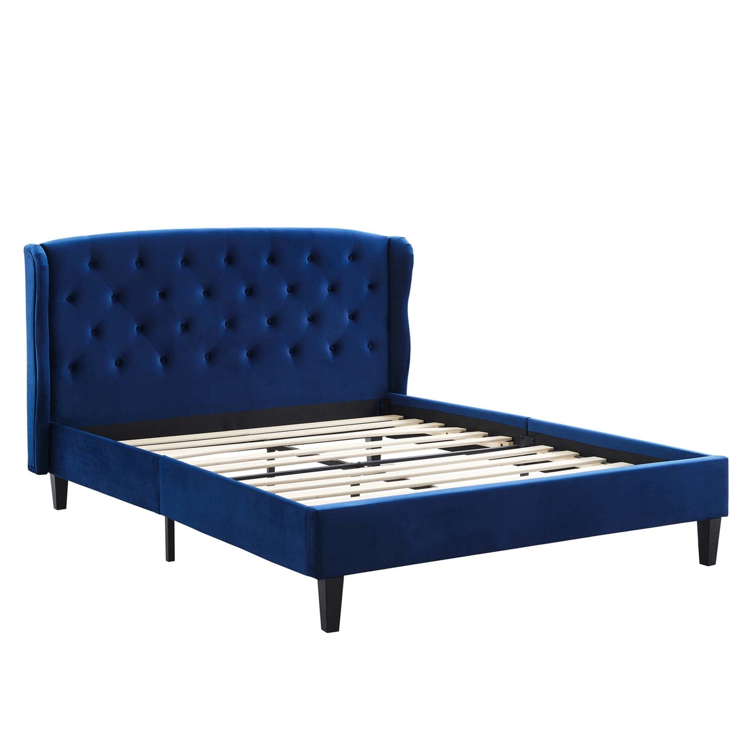 Penelope Tufted Wingback Performance Velvet Platform Bed by Modway