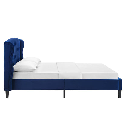 Penelope Tufted Wingback Performance Velvet Platform Bed by Modway