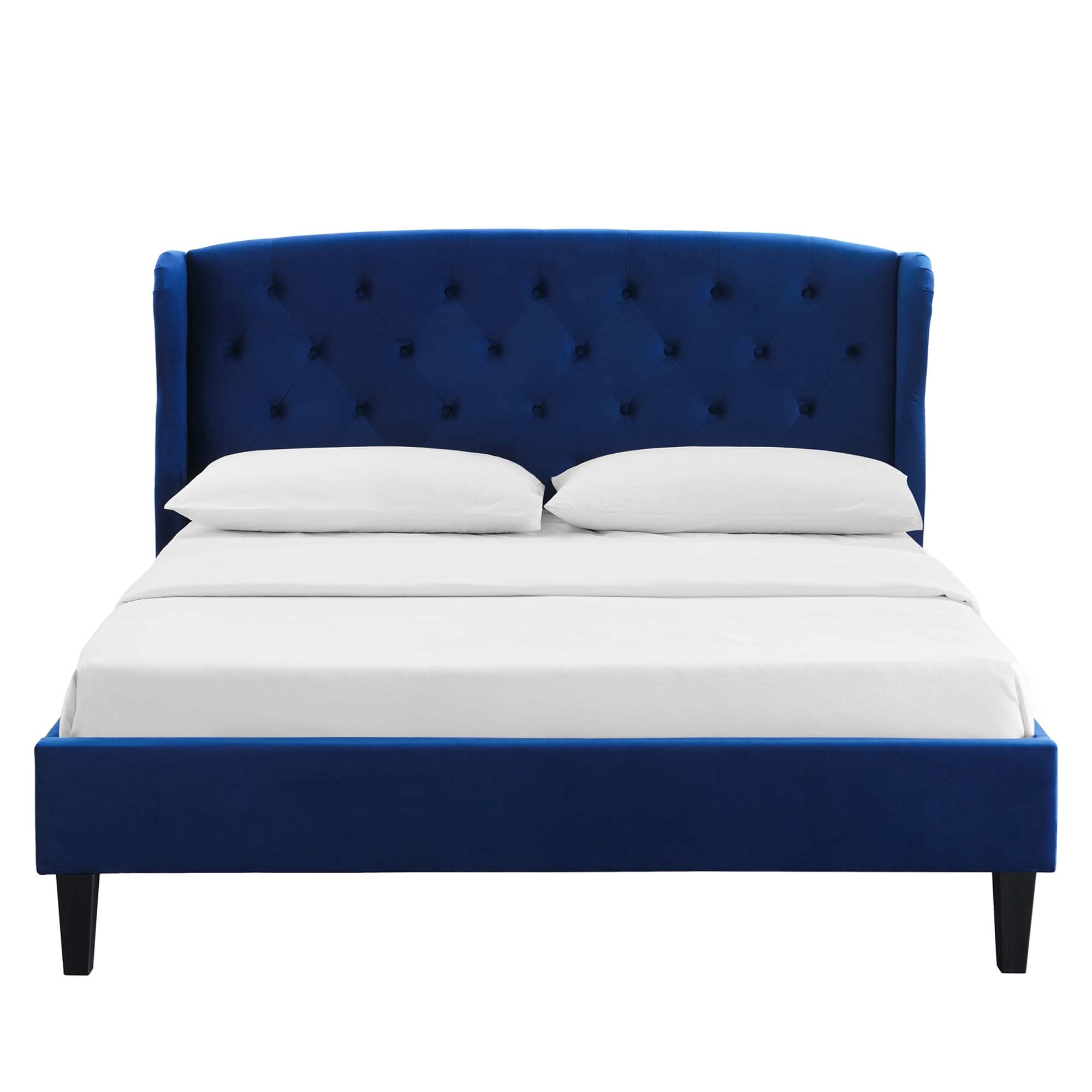 Penelope Tufted Wingback Performance Velvet Platform Bed by Modway