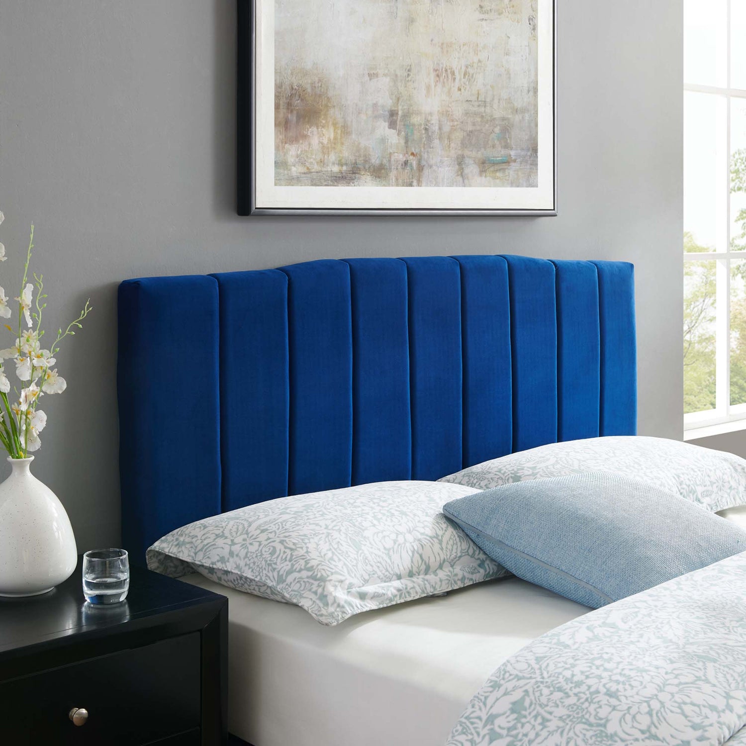 Camilla Channel Tufted Performance Velvet Headboard by Modway