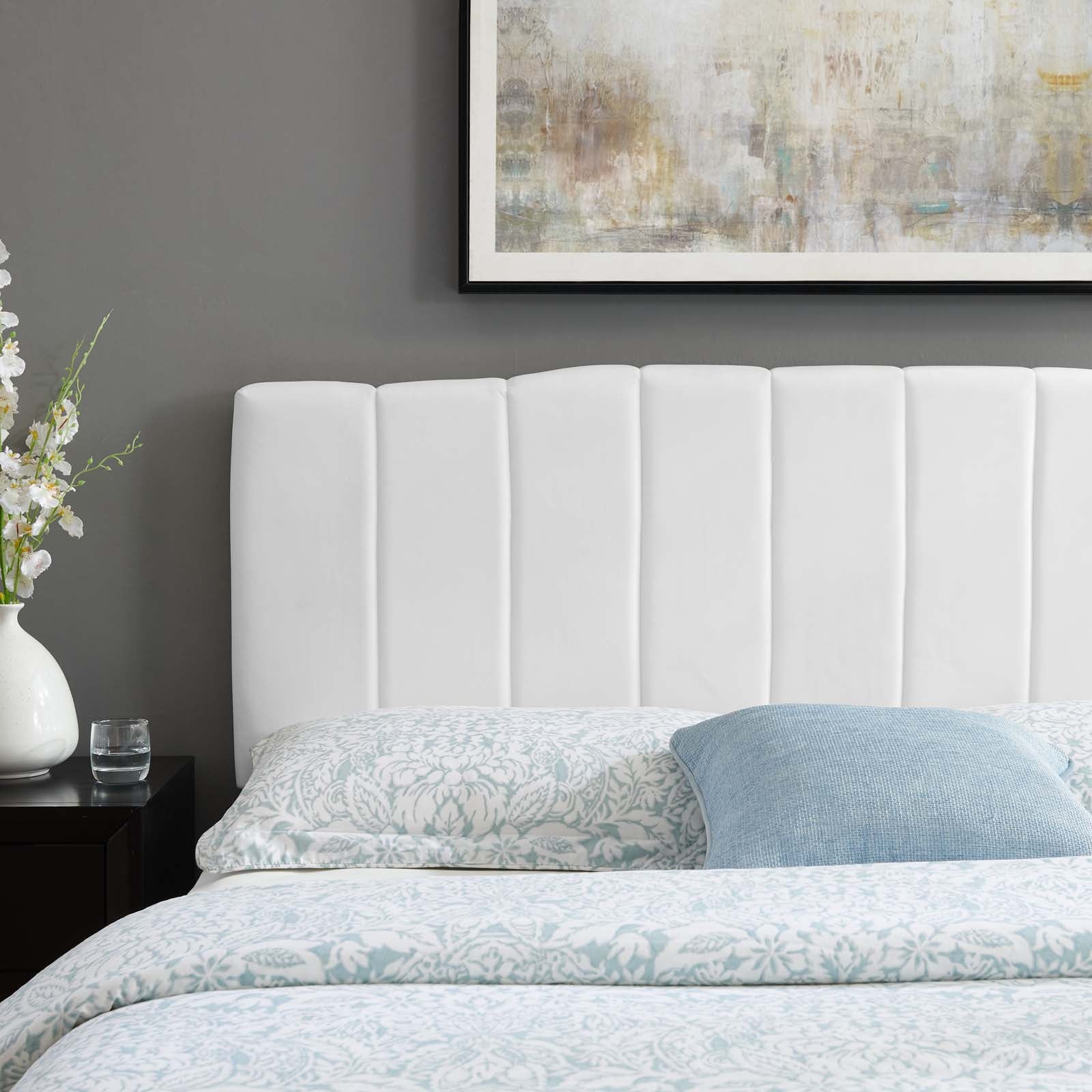 Camilla Channel Tufted Performance Velvet Headboard By HouseBean