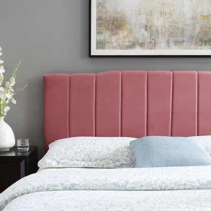 Camilla Channel Tufted Performance Velvet Headboard By HouseBean