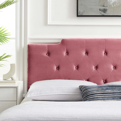 Juliet Tufted Performance Velvet Headboard By HouseBean