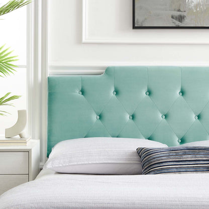 Juliet Tufted Performance Velvet Headboard By HouseBean