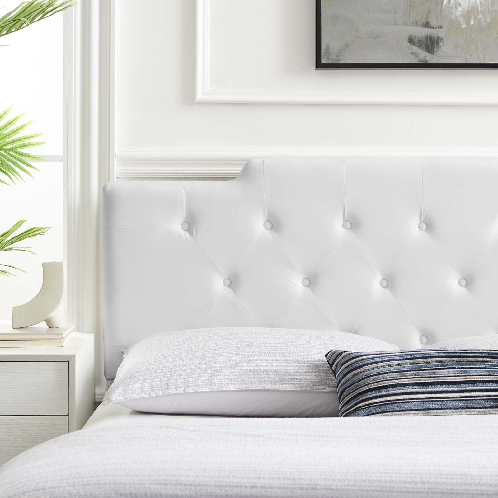 Juliet Tufted Performance Velvet Headboard By HouseBean