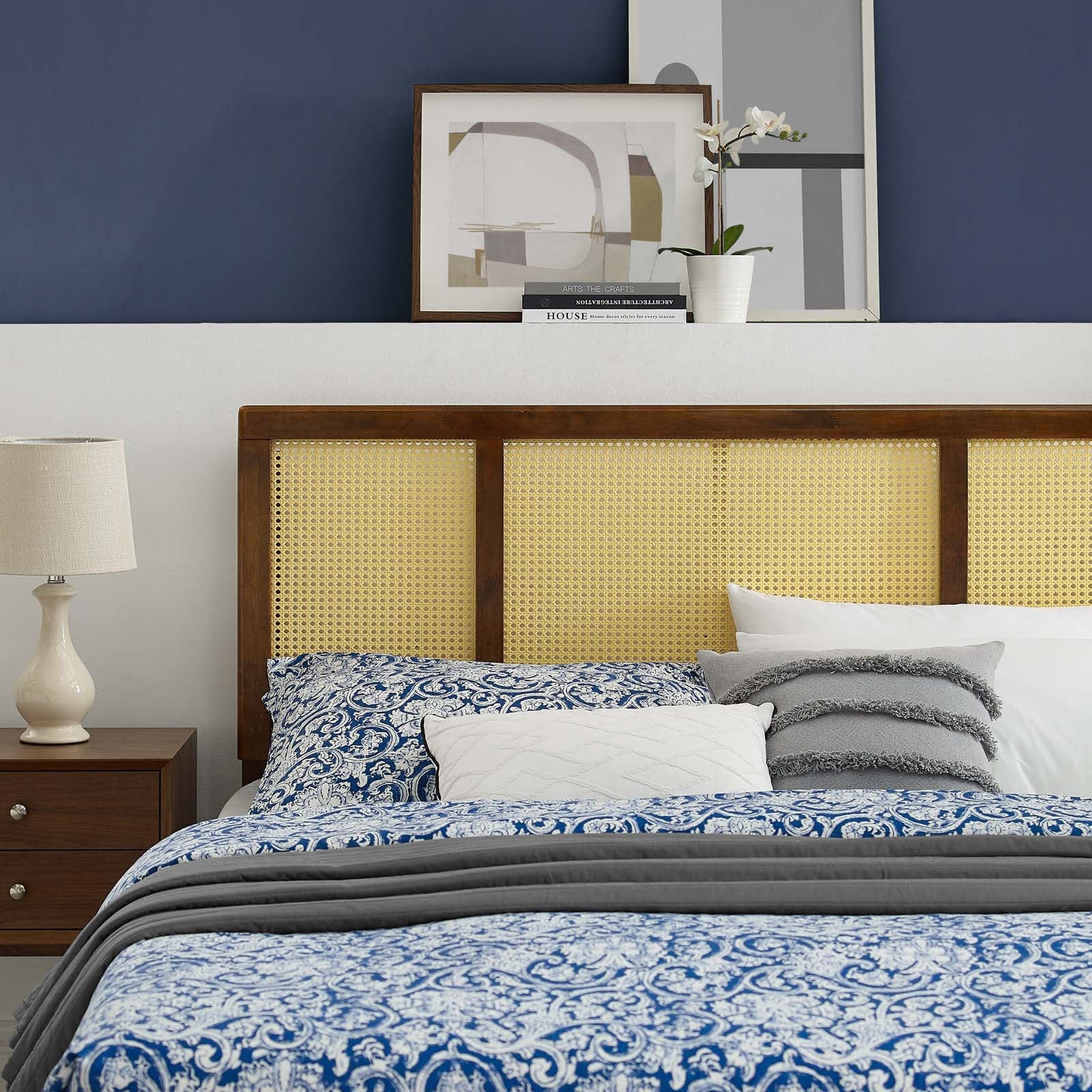 Delmare Cane Headboard By HouseBean