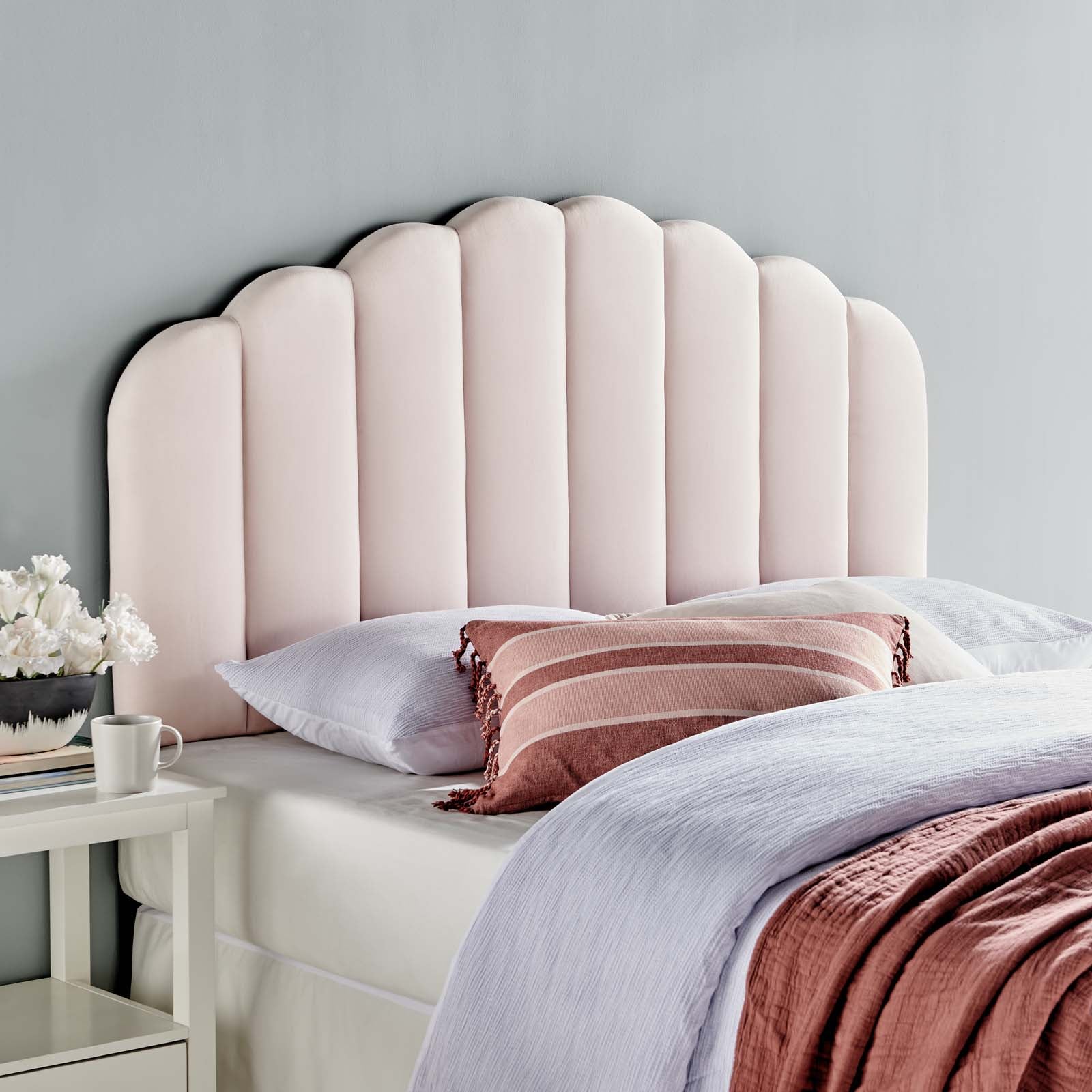 Veronique Performance Velvet Headboard By HouseBean