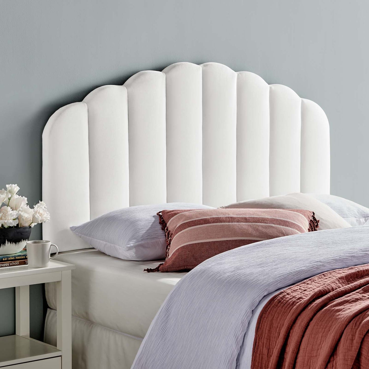 Veronique Performance Velvet Headboard By HouseBean