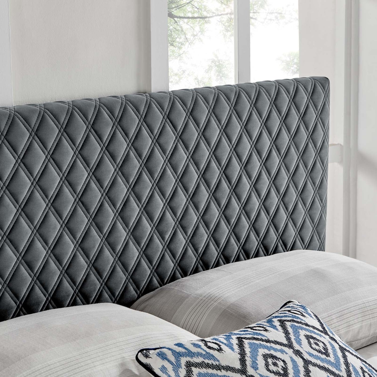 Angela Performance Velvet Headboard By HouseBean