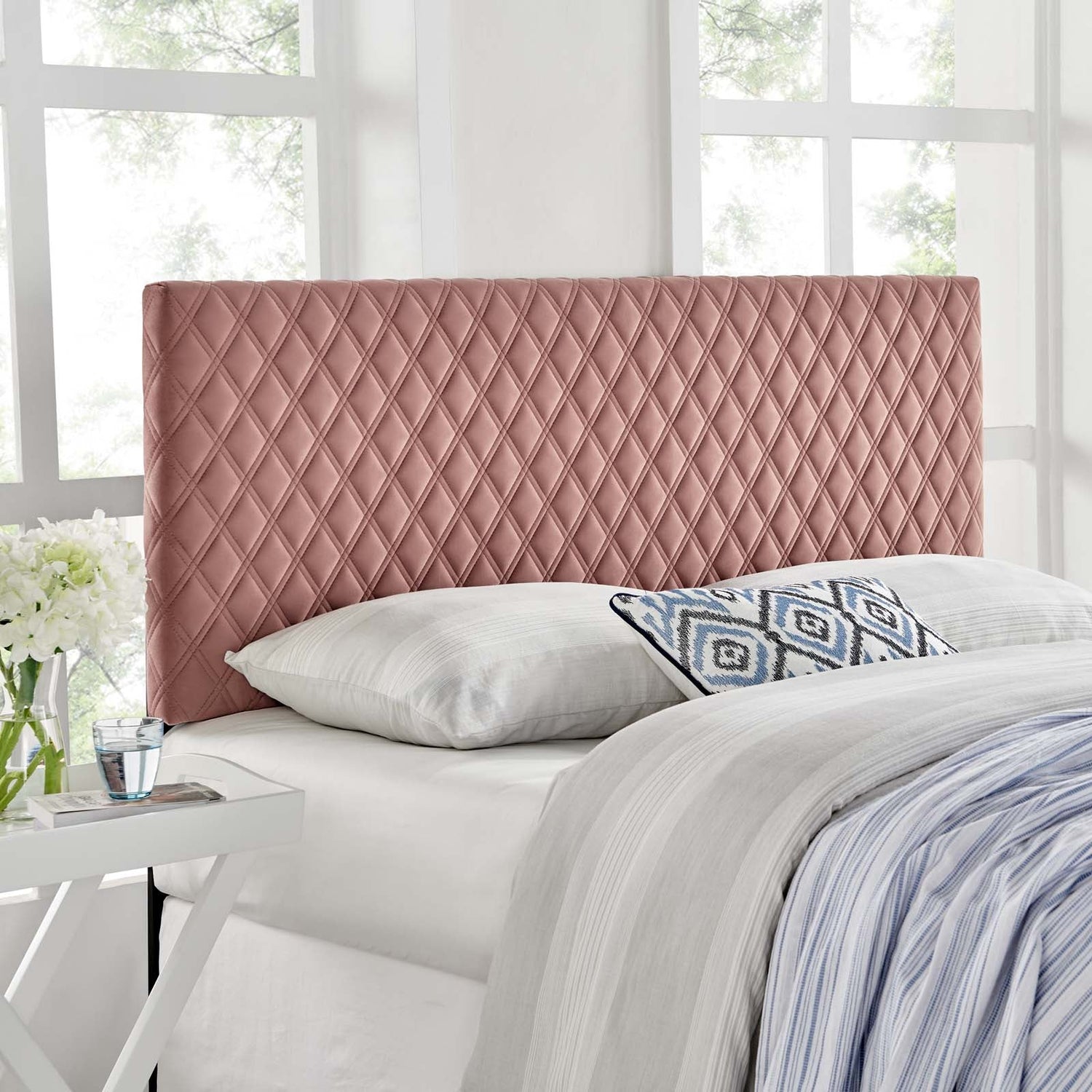 Angela Performance Velvet Headboard By HouseBean