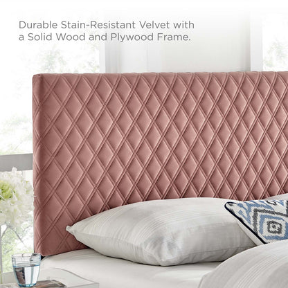 Angela Performance Velvet Headboard By HouseBean