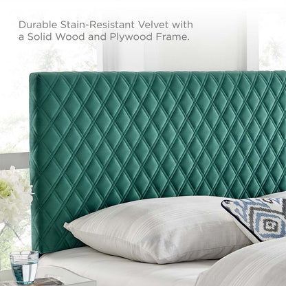 Angela Performance Velvet Headboard By HouseBean