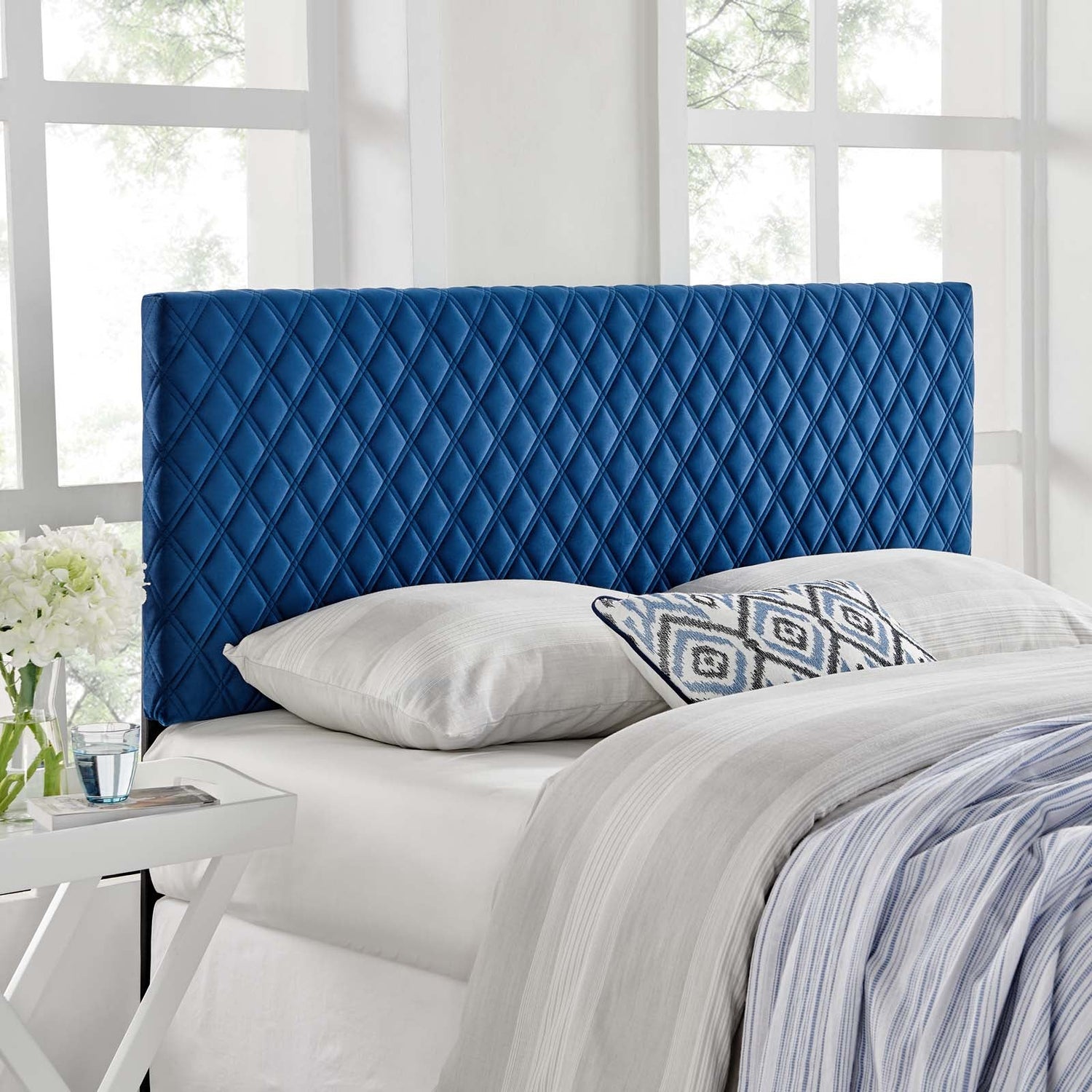 Angela Performance Velvet Headboard By HouseBean