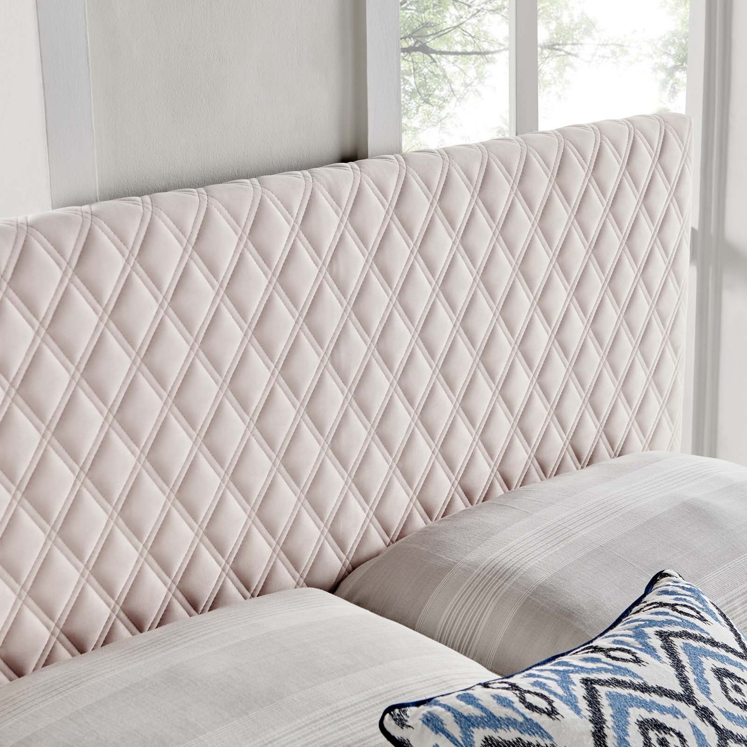 Angela Performance Velvet Headboard By HouseBean