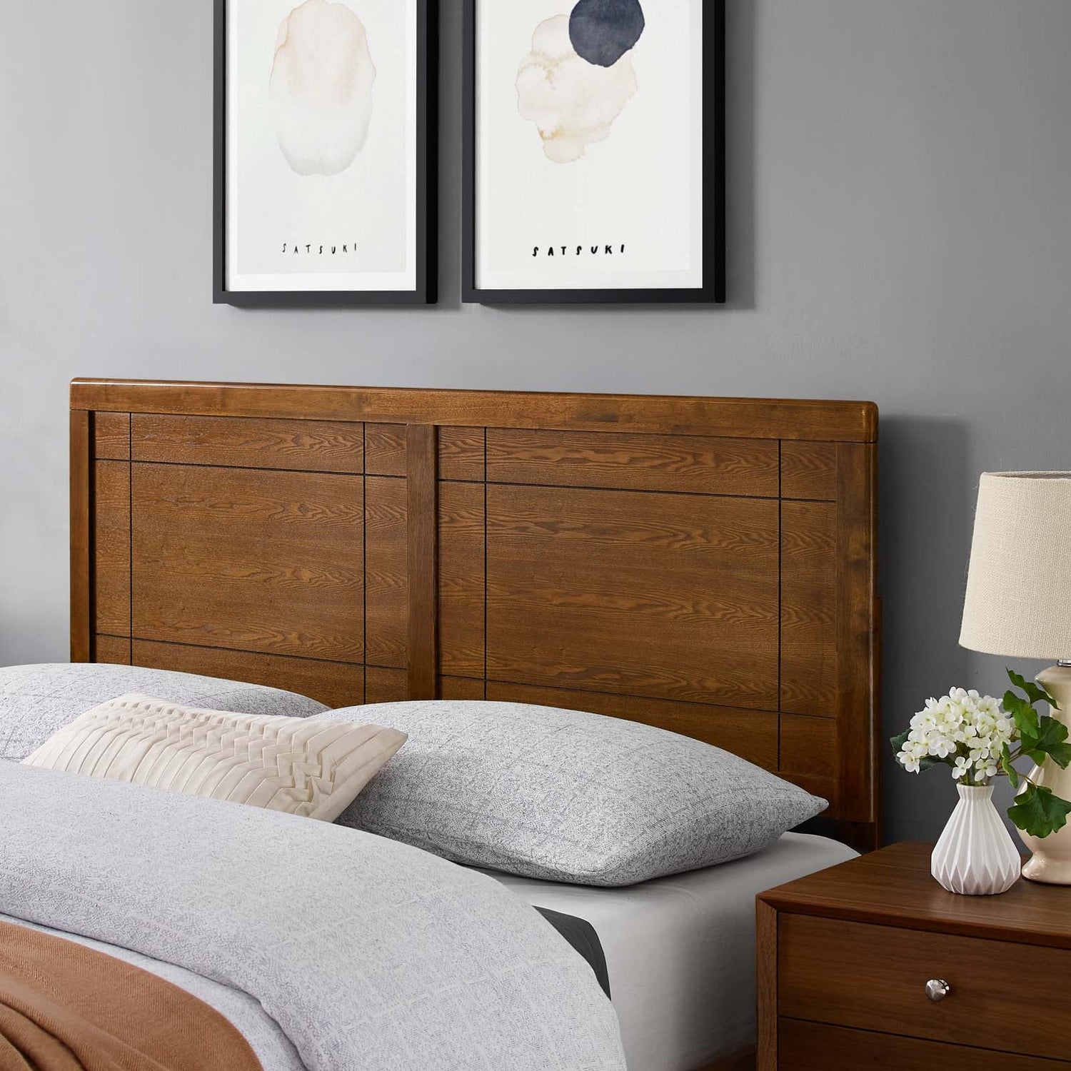 Archie Wood Headboard By HouseBean