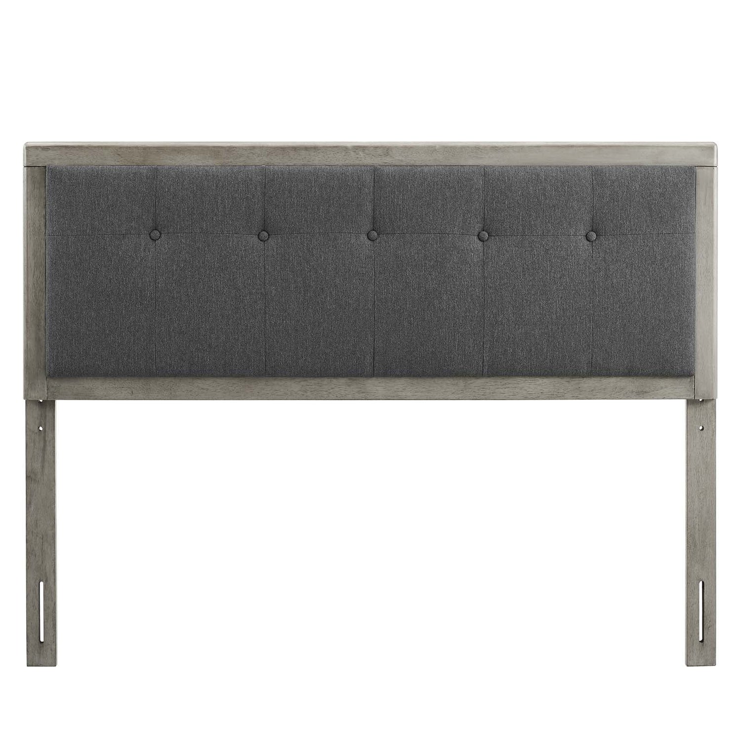 Draper Tufted Fabric and Wood Headboard By HouseBean