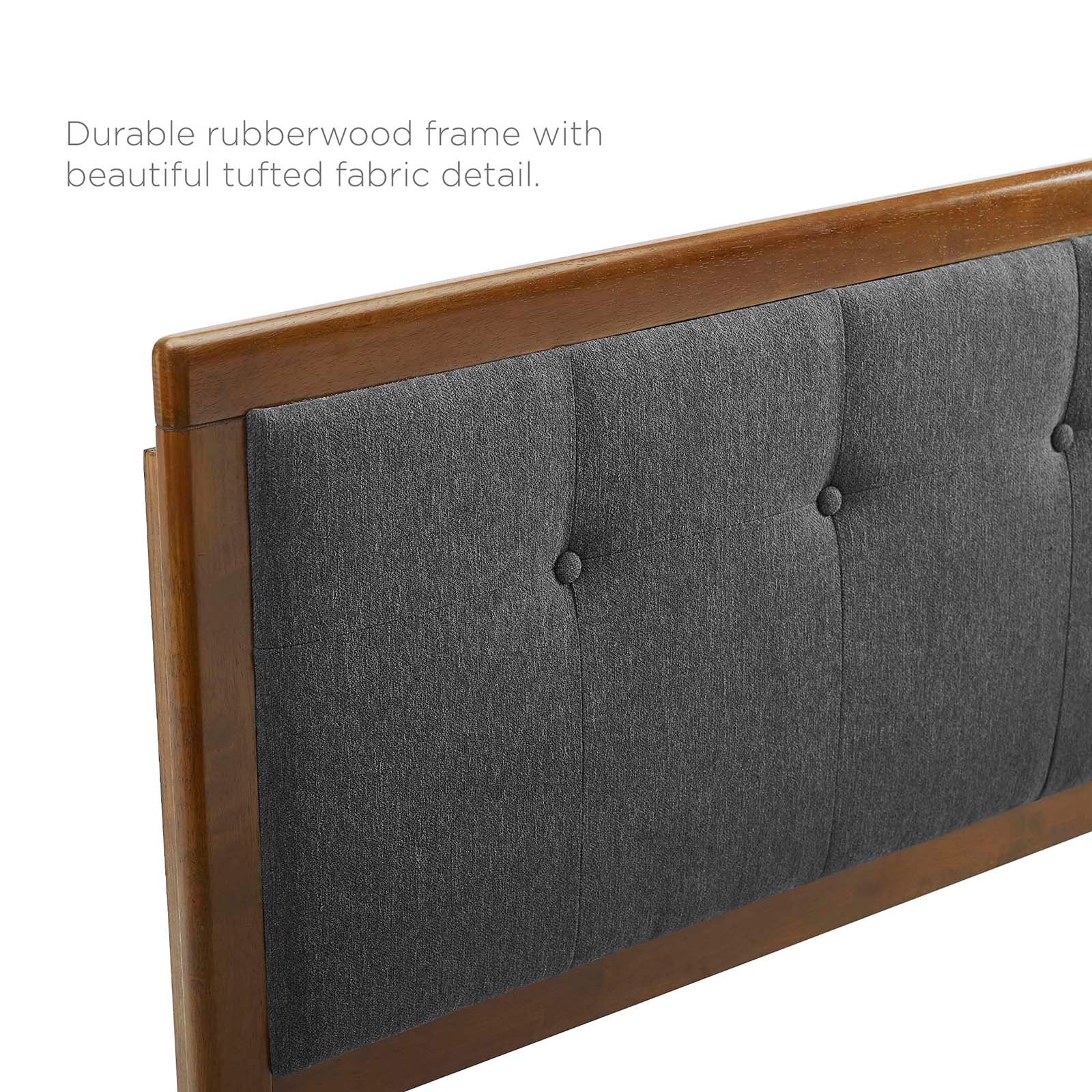 Draper Tufted Fabric and Wood Headboard By HouseBean