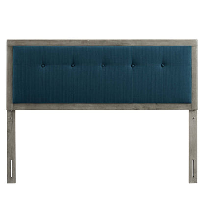 Draper Tufted Fabric and Wood Headboard By HouseBean