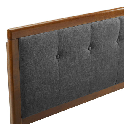 Draper Tufted Fabric and Wood Headboard By HouseBean