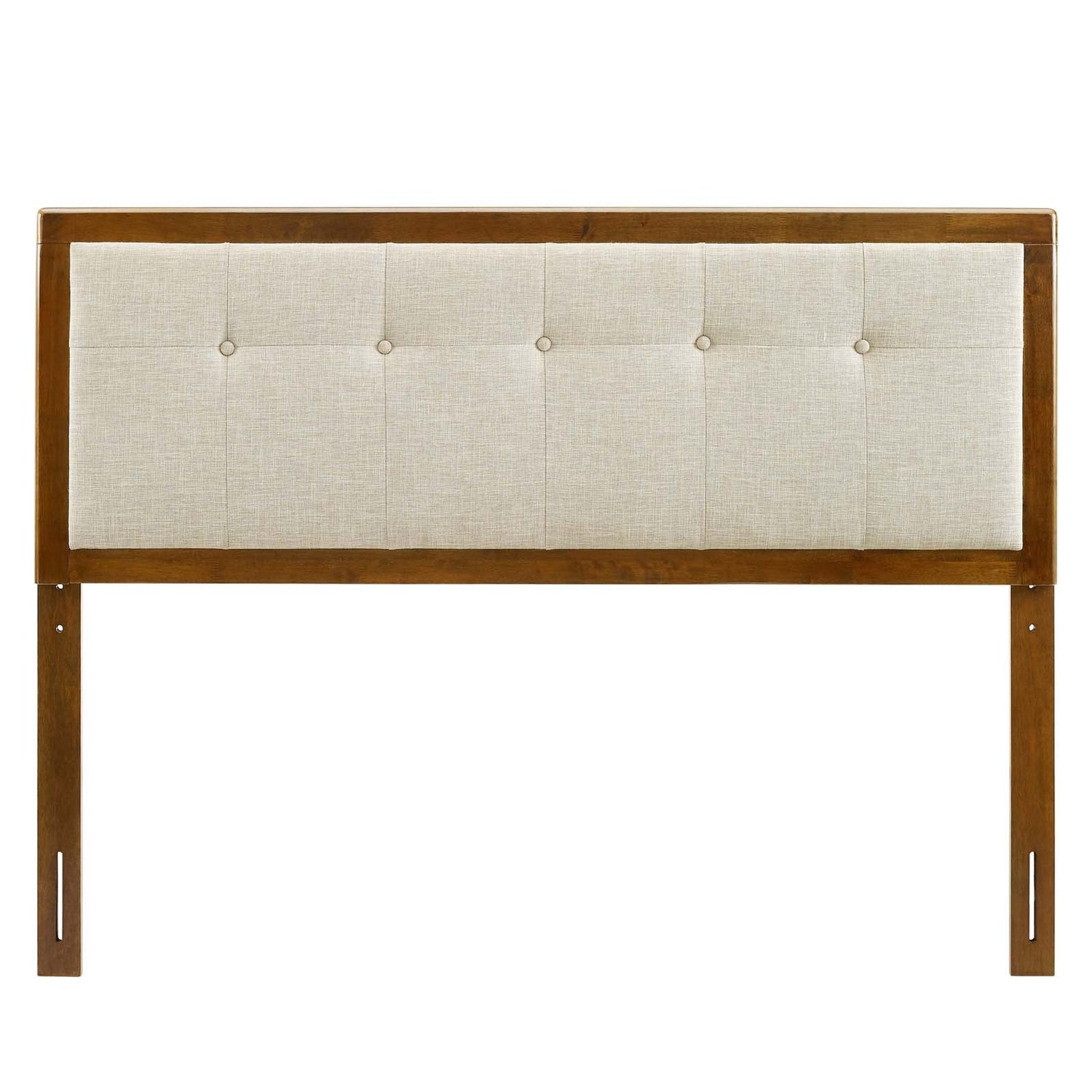 Draper Tufted Fabric and Wood Headboard By HouseBean